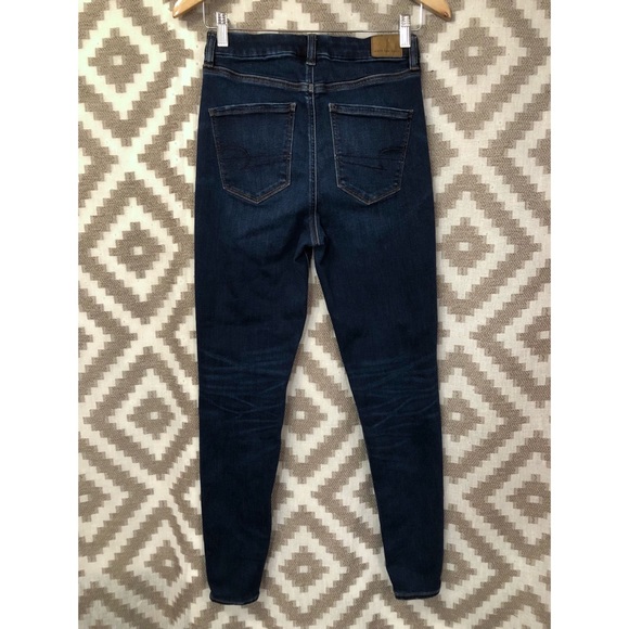 American Eagle Dark Wash Curvy Hi Rise Jegging Jeans - Picture 4 of 7